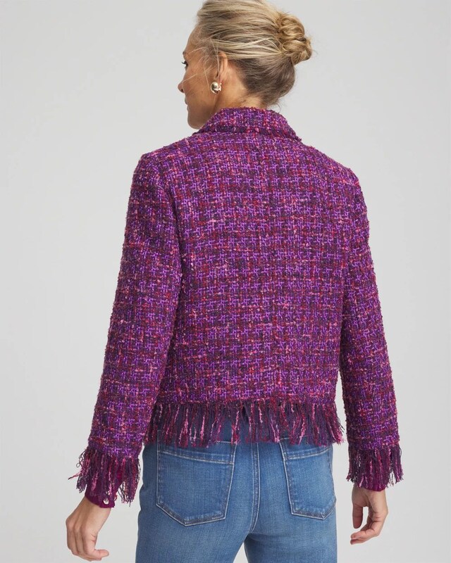 Fringe Tweed Jacket - image 3